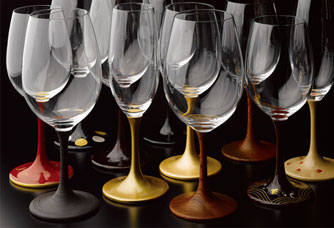 漆塗木製ワイングラス JAPAN Glass